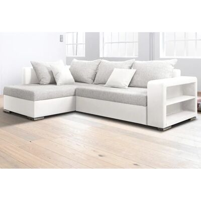 Collection AB John L-Form Sofa - Weiß/Natur Collection AB John L-Form Sofa - Weiß/Natur