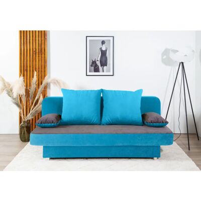 COLLECTION AB P-Ulla Schlafsofa - Modern, mit Stauraum, Blau/Grau COLLECTION AB P-Ulla Schlafsofa - Modern, mit Stauraum, Blau/Grau