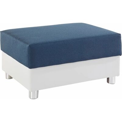 COLLECTION AB Paris - Weiß, Microfaser, Struktur - Hocker - Modernes Design COLLECTION AB Paris - Weiß, Microfaser, Struktur - Hocker - Modernes Design