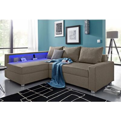 Collection AB Relax L-Form Sofa - Umwandelbar Schlafcouch & LED Collection AB Relax L-Form Sofa - Umwandelbar Schlafcouch & LED