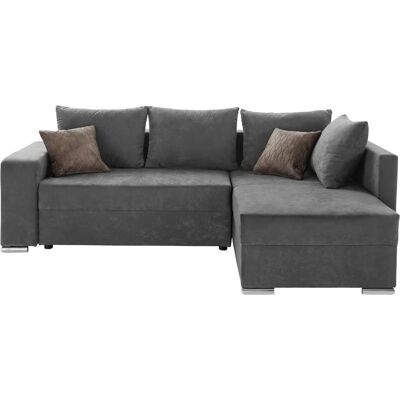 Collection AB Ecksofa John L-Form - Microfaser Grau Collection AB Ecksofa John L-Form - Microfaser Grau