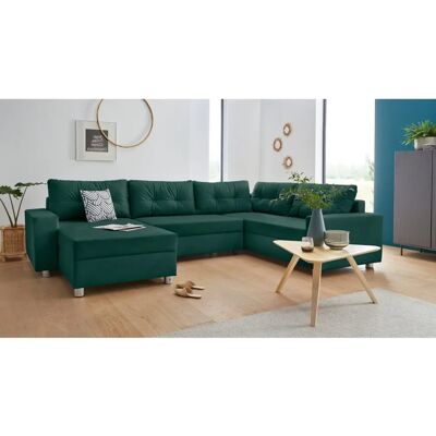 COLLECTION AB Paris U-Form Sofa - Grün Wohnlandschaft COLLECTION AB Paris U-Form Sofa - Grün Wohnlandschaft