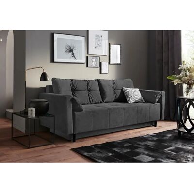 Collection AB Solar Schlafsofa - Microfaser, Grau Collection AB Solar Schlafsofa - Microfaser, Grau