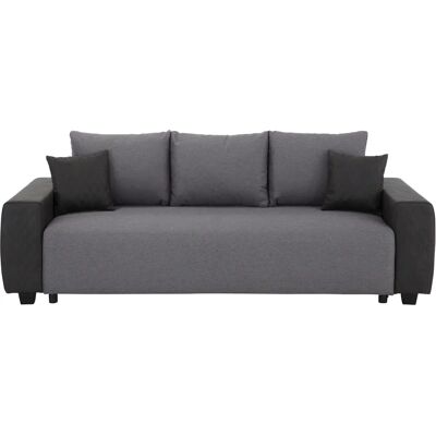 Home affaire Bella Schlafsofa - Microfaser, Vintage, Grau Home affaire Bella Schlafsofa - Microfaser, Vintage, Grau