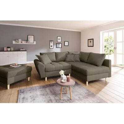 Home Affaire Rice L-Form Ecksofa - Microfaser, Braun Home Affaire Rice L-Form Ecksofa - Microfaser, Braun