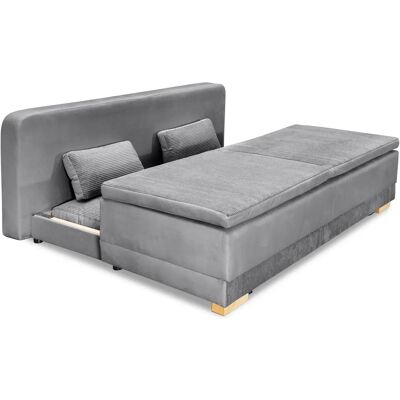 INOSIGN Ben - 200x97x96 cm, Grau, Boxspring, Bettfunktion INOSIGN Ben - 200x97x96 cm, Grau, Boxspring, Bettfunktion
