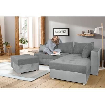 COLLECTION AB Italia L-Form Samt-Cord Sofa - Sofa COLLECTION AB Italia L-Form Samt-Cord Sofa - Sofa