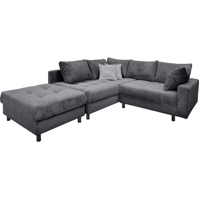 HOME AFFAIRE Toni L-Form Sofa - Reversibles Ecksofa, Grau, 215cm HOME AFFAIRE Toni L-Form Sofa - Reversibles Ecksofa, Grau, 215cm