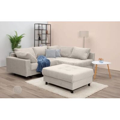 HOME AFFAIRE Toni L-Form Sofa - 4 Sitze, Beige, Mit Hocker HOME AFFAIRE Toni L-Form Sofa - 4 Sitze, Beige, Mit Hocker