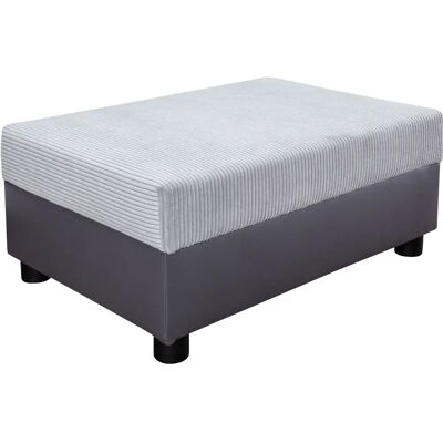 COLLECTION AB Parma - Kunstleder, Grau - Hocker COLLECTION AB Parma - Kunstleder, Grau - Hocker