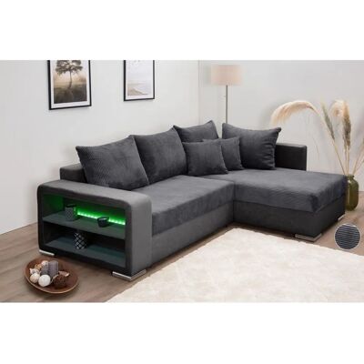 COLLECTION AB L-Form Sofa - RGB LED Licht, Bettfunktion COLLECTION AB L-Form Sofa - RGB LED Licht, Bettfunktion