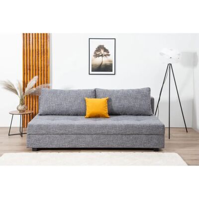 COLLECTION AB DARIA Schlafsofa - Gepolstert, Stauraum, Grau COLLECTION AB DARIA Schlafsofa - Gepolstert, Stauraum, Grau