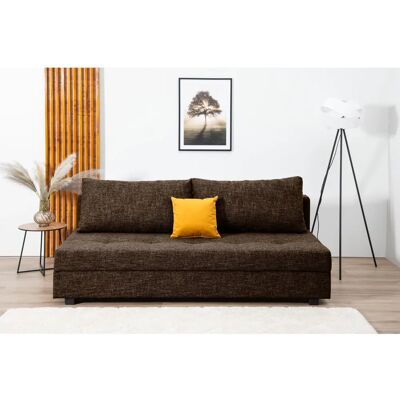 COLLECTION AB DARIA Dunkelbraun Schlafsofa mit Bettkasten - Sofas COLLECTION AB DARIA Dunkelbraun Schlafsofa mit Bettkasten - Sofas