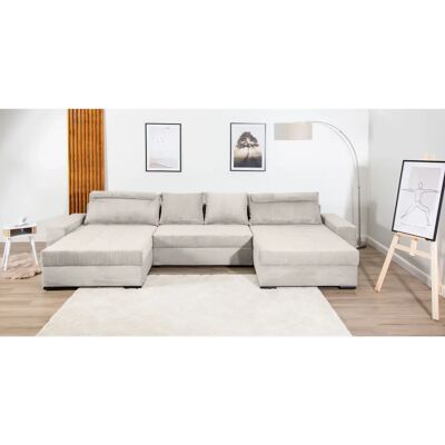 COLLECTION AB XXXL-Josy U-Form Sofa - U-Form 352cm, Beige COLLECTION AB XXXL-Josy U-Form Sofa - U-Form 352cm, Beige