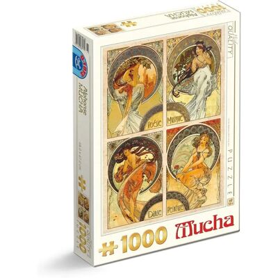 Puzzle D-Toys Alphonse Mucha - 1000 Pièces - 47x68cm - Publicité Puzzle D-Toys Alphonse Mucha - 1000 Pièces - 47x68cm - Publicité