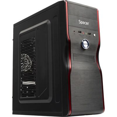 Spacer Mercury ATX Midi Tower Gehäuse 500W Schwarz Spacer Mercury ATX Midi Tower Gehäuse 500W Schwarz