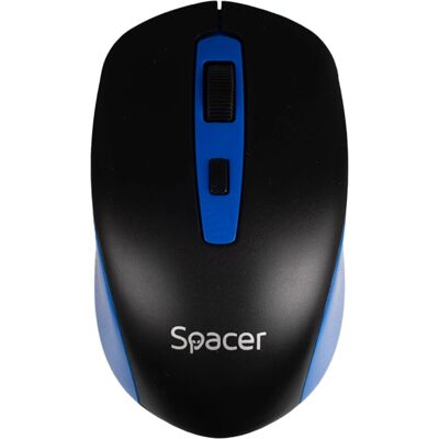 SPACER SPMO-WS01-BKBL Kabelloser Ambidextrous-Maus - Computermaus SPACER SPMO-WS01-BKBL Kabelloser Ambidextrous-Maus - Computermaus