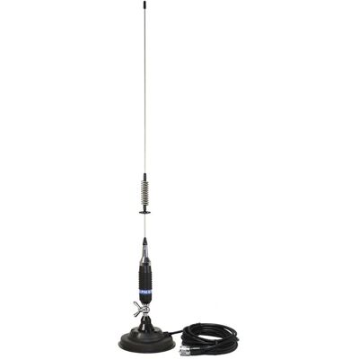 Antenna CB PNI S75 con farfalla - 26-28MHz - 76cm - Base magnetica - 10km Antenna CB PNI S75 con farfalla - 26-28MHz - 76cm - Base magnetica - 10km