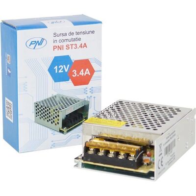Alimentation PNI ST3.4A 12V - Système de surveillance - Publicité Alimentation PNI ST3.4A 12V - Système de surveillance - Publicité