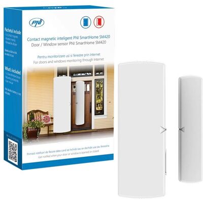 PNI SmartHome SM420 Magnetischer Kontakt Alarm - Drahtloser Tür-/Fenstersensor PNI SmartHome SM420 Magnetischer Kontakt Alarm - Drahtloser Tür-/Fenstersensor