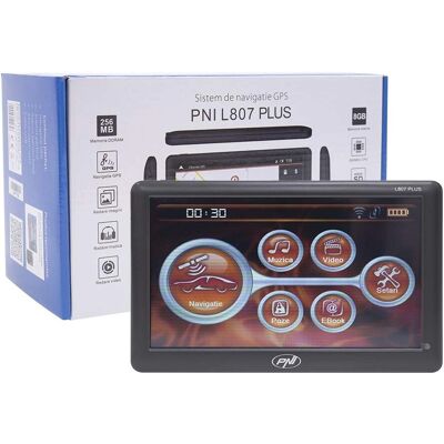 PNI L807 PLUS GPS-Navigationssystem - 7-Zoll Touchscreen, 800 MHz, 256MB RAM PNI L807 PLUS GPS-Navigationssystem - 7-Zoll Touchscreen, 800 MHz, 256MB RAM