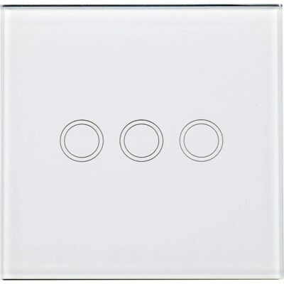 Interrupteur tactile triple blanc PNI SH303 - Interrupteur - Publicité Interrupteur tactile triple blanc PNI SH303 - Interrupteur - Publicité