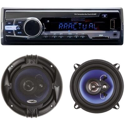 Sistema audio auto PNI Clementine 8524BT con Bluetooth - Radio e Altoparlanti Sistema audio auto PNI Clementine 8524BT con Bluetooth - Radio e Altoparlanti