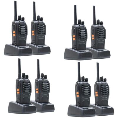 PNI 8-Kanal Walkie-Talkie Set - Tragbare Funkgeräte mit Batterien & Kopfhörern PNI 8-Kanal Walkie-Talkie Set - Tragbare Funkgeräte mit Batterien & Kopfhörern