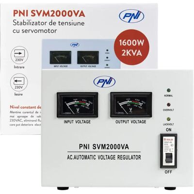 PNI SVM2000VA Spannungsstabilisator - Spannungsstabilisator mit Servomotor PNI SVM2000VA Spannungsstabilisator - Spannungsstabilisator mit Servomotor