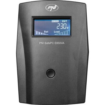 PNI SafePC E650VA USV - 390W, LCD, 2 x 230V, 7.2A Akku PNI SafePC E650VA USV - 390W, LCD, 2 x 230V, 7.2A Akku