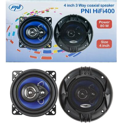PNI Auto Lautsprecher - 3-Wege 80W Koaxial - Schwarz PNI Auto Lautsprecher - 3-Wege 80W Koaxial - Schwarz
