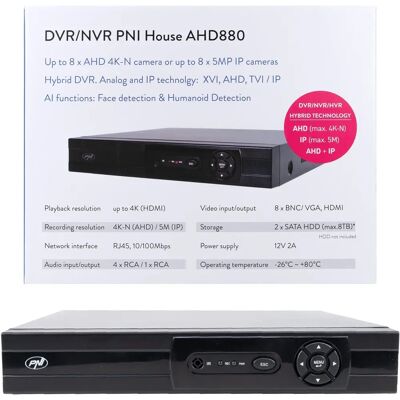 PNI AHD880 DVR/NVR a 8 canali - Videosorveglianza PNI AHD880 DVR/NVR a 8 canali - Videosorveglianza