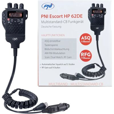 PNI Escort HP 62DE Tragbares CB-Radio - Multi standard, 4W, AM-FM PNI Escort HP 62DE Tragbares CB-Radio - Multi standard, 4W, AM-FM