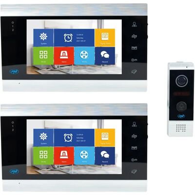 PNI SafeHome PT720MW Video Intercom Systeem - HD, 2 Monitoren, WLAN PNI SafeHome PT720MW Video Intercom Systeem - HD, 2 Monitoren, WLAN
