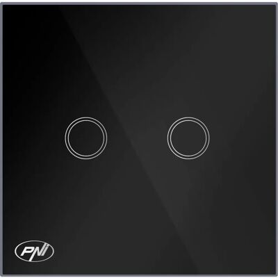 Interrupteur tactile double en verre PNI SH222 - Type de commutateur - Publicité Interrupteur tactile double en verre PNI SH222 - Type de commutateur - Publicité
