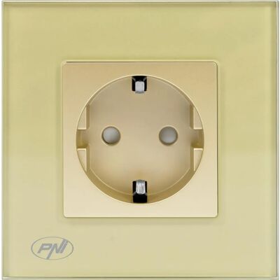PNI WP101G - Inbouwstopcontact - Glasraam - 16A 3000W PNI WP101G - Inbouwstopcontact - Glasraam - 16A 3000W