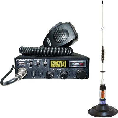 President TAYLOR IV ASC CB Radio Kit - 70cm Antenn President TAYLOR IV ASC CB Radio Kit - 70cm Antenn