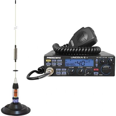 President LINCOLN II CB Funkset - 70cm, 26-30MHz, 200W President LINCOLN II CB Funkset - 70cm, 26-30MHz, 200W