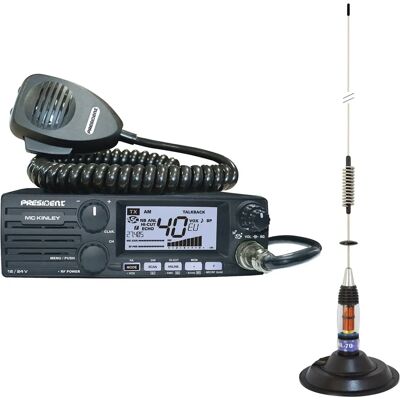President MC KINLEY ASC CB Funkgerät-Set - 70cm Antenne President MC KINLEY ASC CB Funkgerät-Set - 70cm Antenne