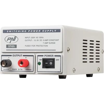 Switching spänningskälla PNI ST105 - 230V AC till 12V DC, 5A Switching spänningskälla PNI ST105 - 230V AC till 12V DC, 5A