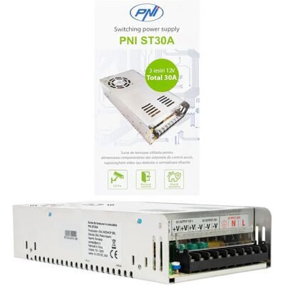 Sorgente di tensione a commutazione PNI ST30A - 12V 30A 360W Sorgente di tensione a commutazione PNI ST30A - 12V 30A 360W
