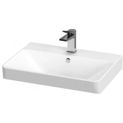 Cersanit Nina Waschbecken - 56cm, Keramik, mit Hahnloch & Überlauf Cersanit Nina Waschbecken - 56cm, Keramik, mit Hahnloch & Überlauf