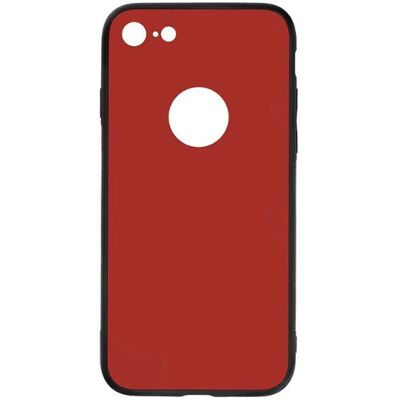 Tellur iPhone 8 gehärtetes Glas Hülle - Rot Tellur iPhone 8 gehärtetes Glas Hülle - Rot