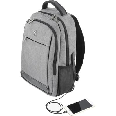 Mochila para portátil Tellur TLL611202 Gris con USB - Mochila para portátil Mochila para portátil Tellur TLL611202 Gris con USB - Mochila para portátil