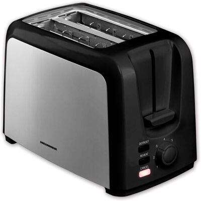 Heinner HTP-700BKSS - Schwarz, Silber - Toaster Heinner HTP-700BKSS - Schwarz, Silber - Toaster