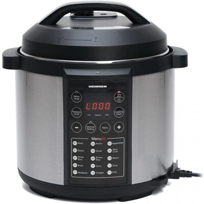 Heinner HPCK-6IX - Schwarz/Grau - Elektrischer Schnellkochtopf Heinner HPCK-6IX - Schwarz/Grau - Elektrischer Schnellkochtopf