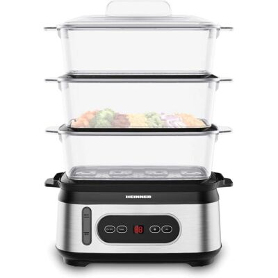 Heinner HSA-D950SS - Schwarz - Dampfgargerät Heinner HSA-D950SS - Schwarz - Dampfgargerät