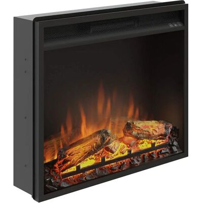 Insert de chimenea eléctrica Tagu - 1500W, mando, diseño moderno Insert de chimenea eléctrica Tagu - 1500W, mando, diseño moderno