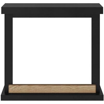 Cheminée électrique noire Tagu Design minimaliste 75x67,8x24,5cm - Publicité Cheminée électrique noire Tagu Design minimaliste 75x67,8x24,5cm - Publicité