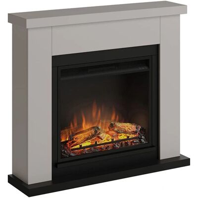 TAGU Chimenea eléctrica - Chimenea eléctrica independiente con marco decorativo TAGU Chimenea eléctrica - Chimenea eléctrica independiente con marco decorativo